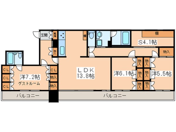 パークサイド府中の物件間取画像